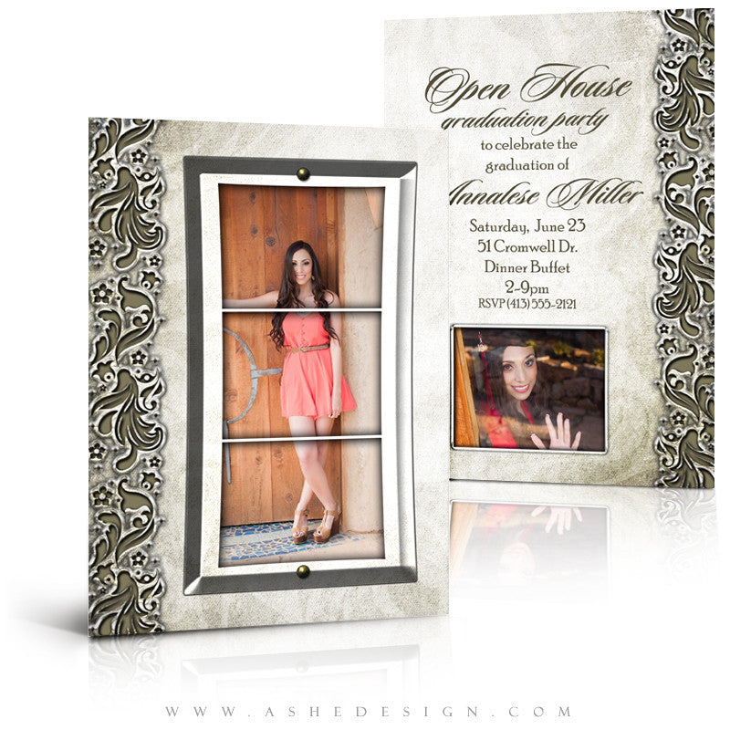 5x7 Flat Senior Girl Card - Annalese