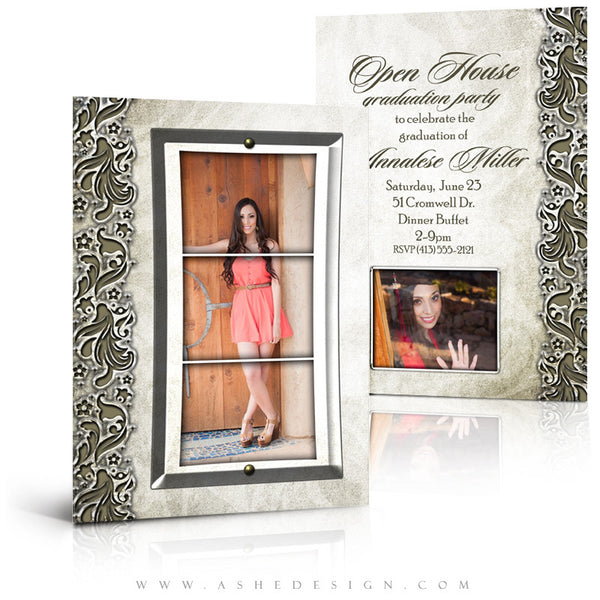 5x7 Flat Senior Girl Card - Annalese