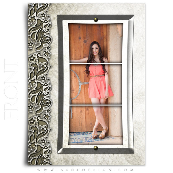 5x7 Flat Senior Girl Card - Annalese