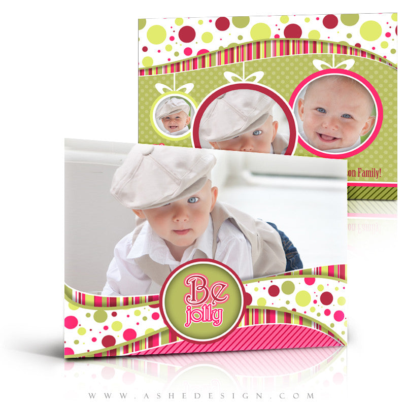 5x7 Flat Christmas Card - Be Jolly