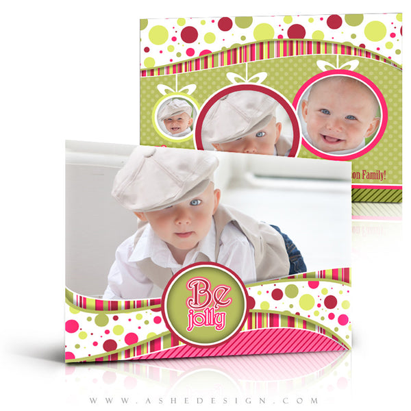 5x7 Flat Christmas Card - Be Jolly