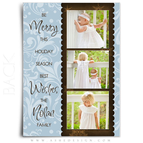5x7 Flat Christmas Card - Be Merry