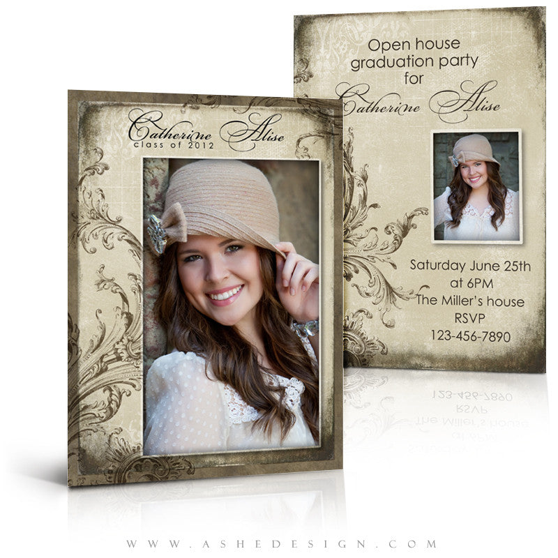 5x7 Flat Graduation Card - Catherine Alise