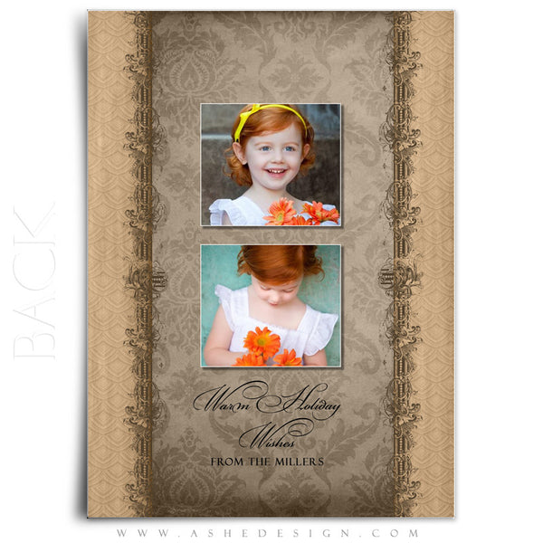 5x7 Flat Christmas Card - Chocolate Silk