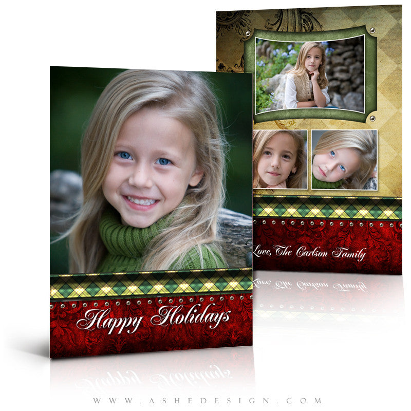 5x7 Flat Christmas Card - Christmas Couture