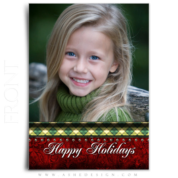 5x7 Flat Christmas Card - Christmas Couture