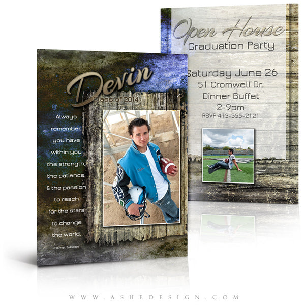 5x7 Flat Graduation Card - Devin Patrick