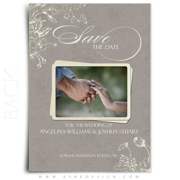 5x7 Flat Save The Date Card - Forever