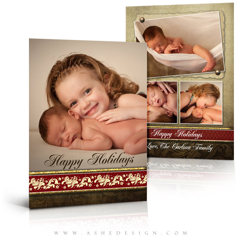 5x7 Flat Christmas Card - Ginger Bread