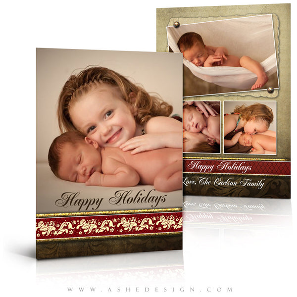 5x7 Flat Christmas Card - Ginger Bread