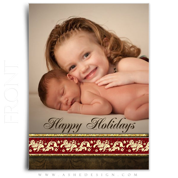 5x7 Flat Christmas Card - Ginger Bread