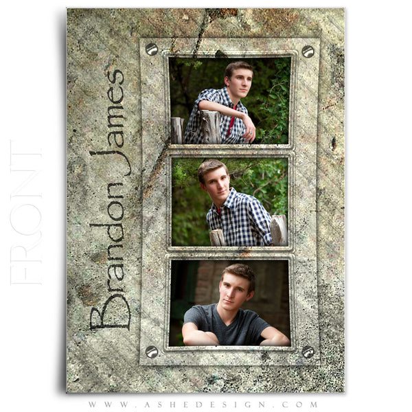 5x7 Flat Graduation Card  - Granite