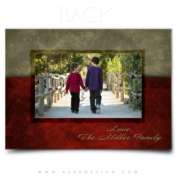 5x7 Flat Christmas Card - Holiday Luxury