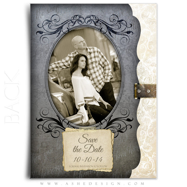 5x7 Flat Save The Date Card - Love Is