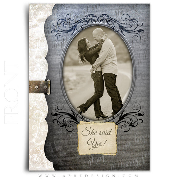 5x7 Flat Save The Date Card - Love Is
