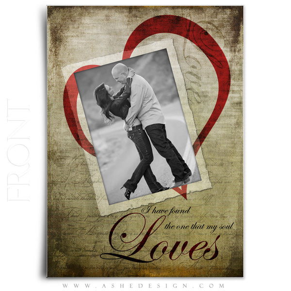 5x7 Flat Card Design - Love Letters