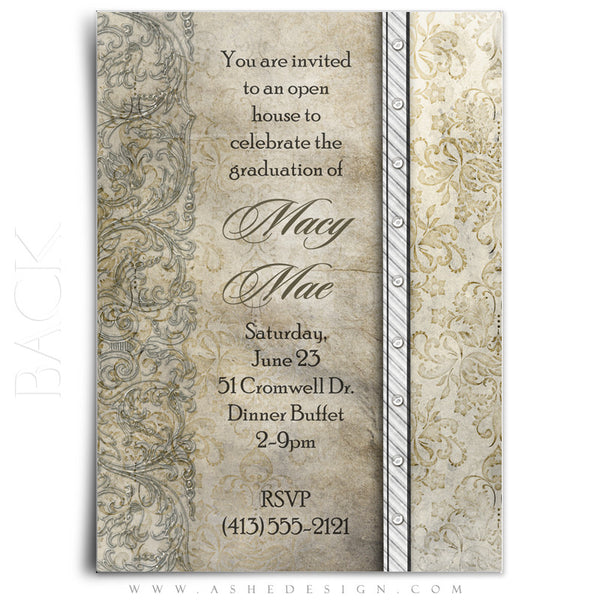 5x7 Flat Senior Girl Graduation Card - Macy Mae