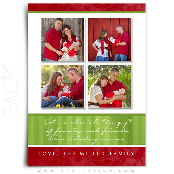 5x7 Flat Christmas Card - Merry & Bright