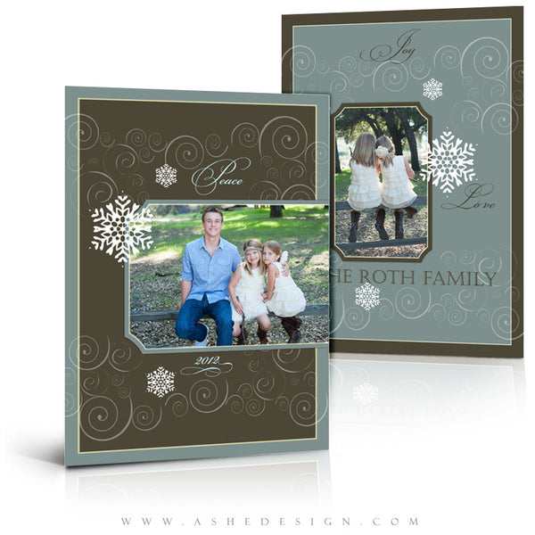 5x7 Flat Christmas Card - Peace on Earth