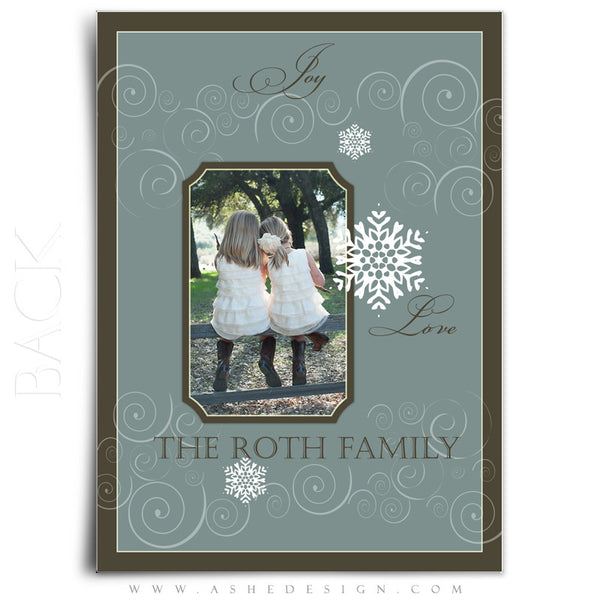 5x7 Flat Christmas Card - Peace on Earth