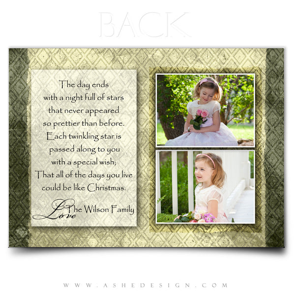 5x7 Flat Christmas Card - Pear Berry