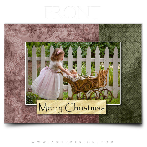 5x7 Flat Christmas Card - Pear Berry