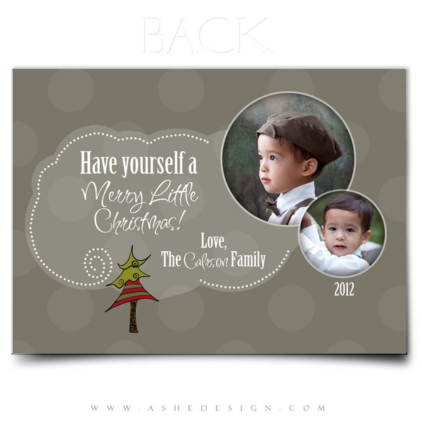 5x7 Flat Christmas Card - Rudolph