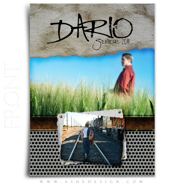 5x7 Flat Graduation Card - Scrap Metal