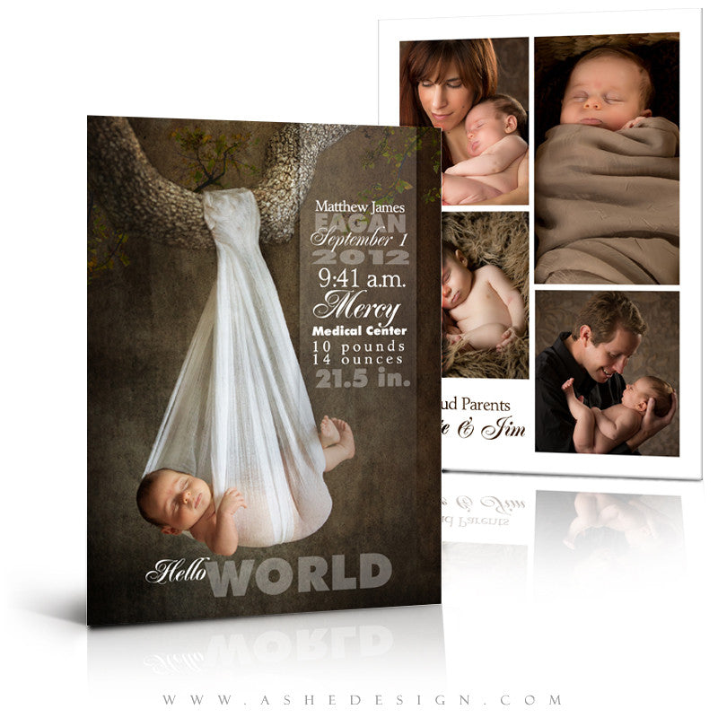 Birth Announcement 5x7 | Sculpting Words