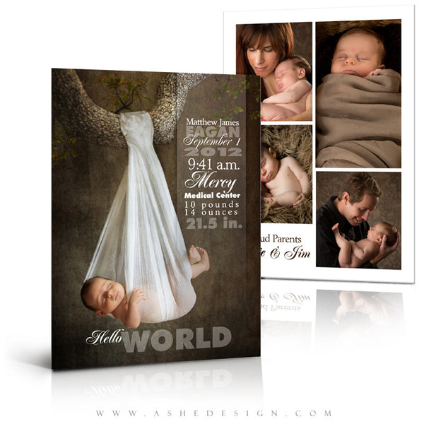 Birth Announcement 5x7 | Sculpting Words