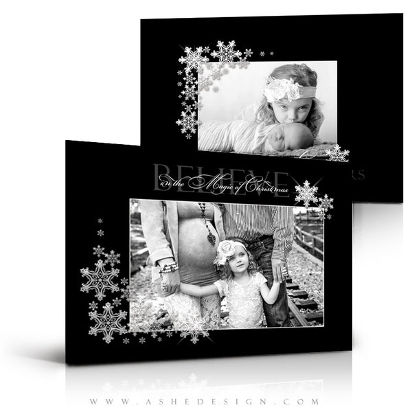 5x7 Flat Christmas Card - Silent Night