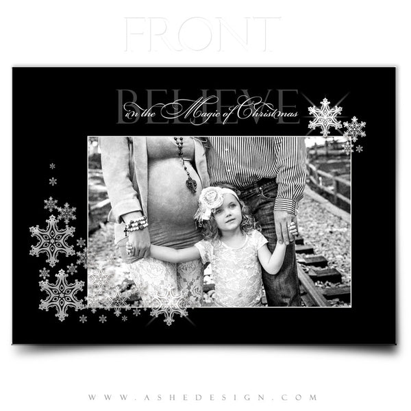 5x7 Flat Christmas Card - Silent Night