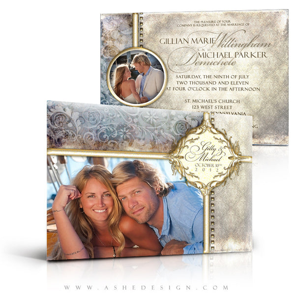 5x7 Flat Wedding Invitation - Something New