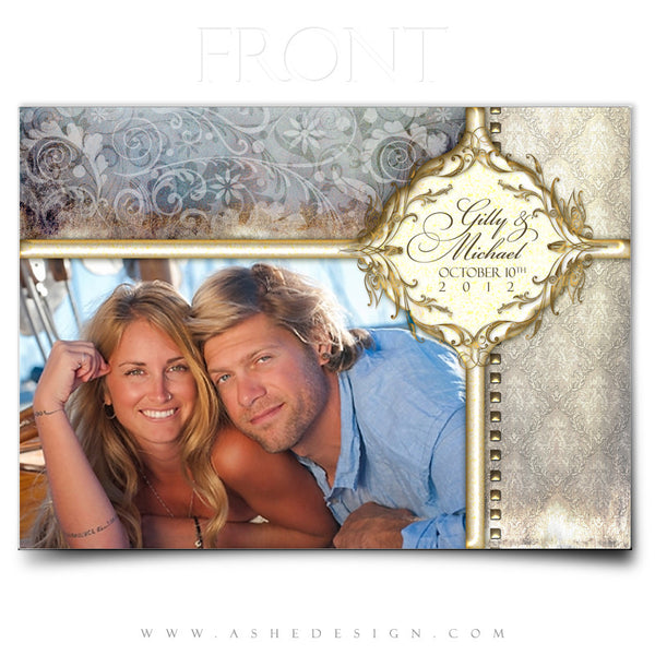 5x7 Flat Wedding Invitation - Something New