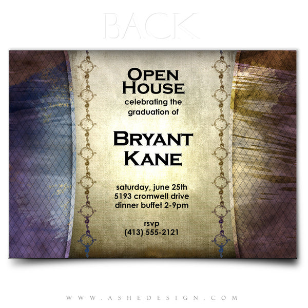 5x7 Flat Card Design - Spring Rain