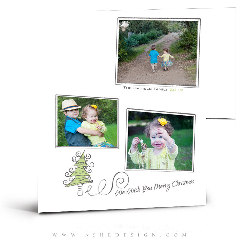 5x7 Flat Christmas Card - Sugar Plums