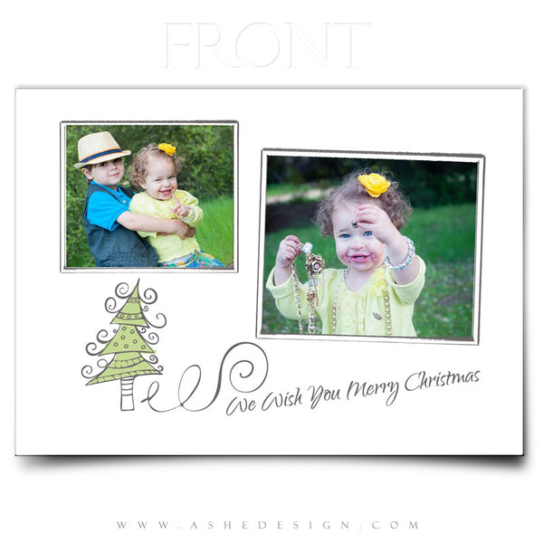 5x7 Flat Christmas Card - Sugar Plums