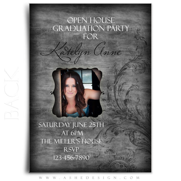 5x7 Flat Graduation Card - Timeless Beauty