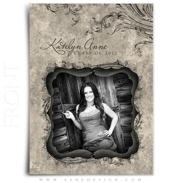 5x7 Flat Graduation Card - Timeless Beauty