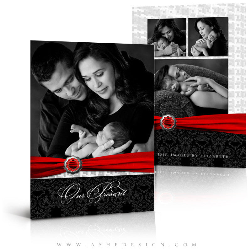 5x7 Flat Christmas Card - Top Shelf