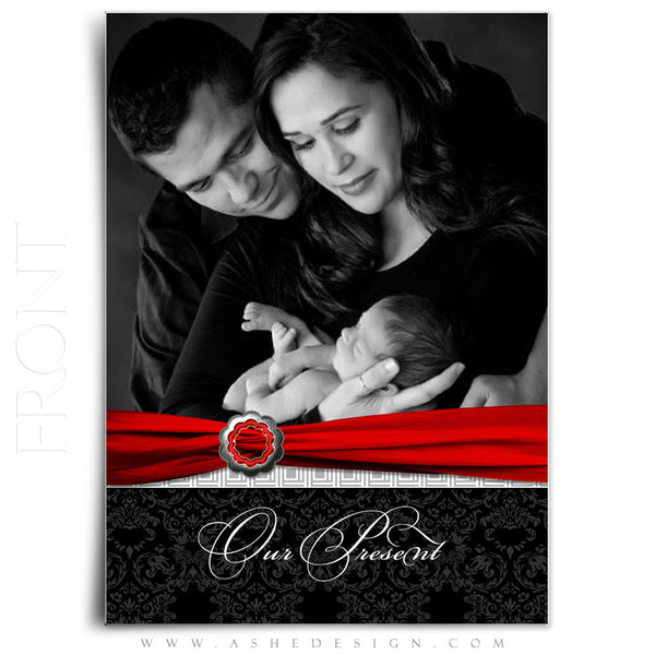 5x7 Flat Christmas Card - Top Shelf