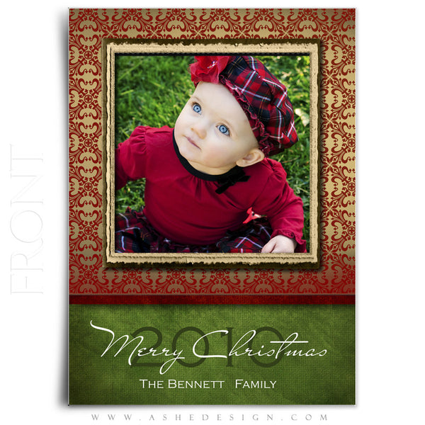 5x7 Flat Christmas Card - Velvet