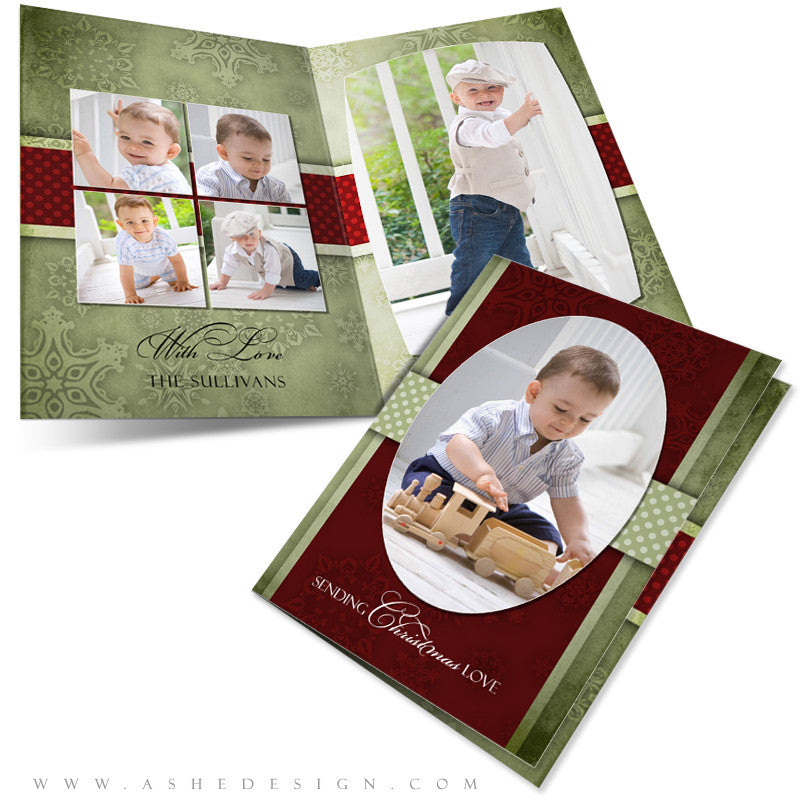 5x7 Folded Christmas Card - Dear Santa