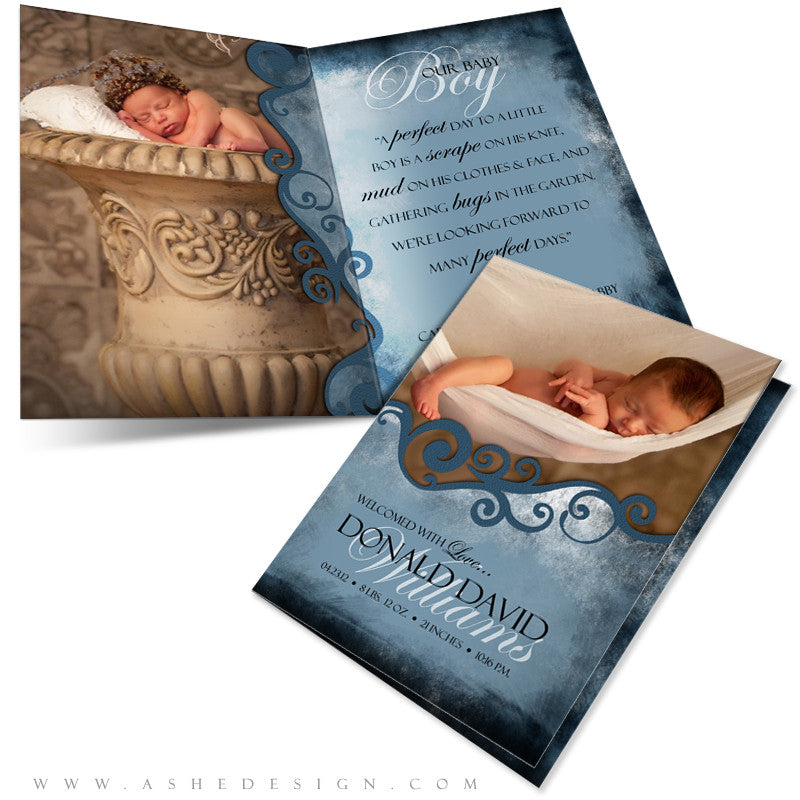 5x7 Folded Card Design - Donald David