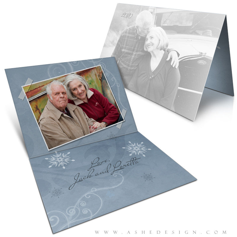 5x7 Folded Card Design - Frosted