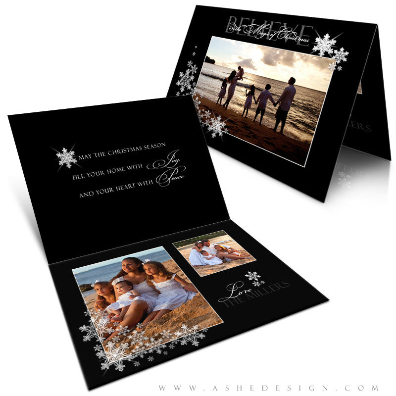 5x7 Folded Card Design - Silent Night