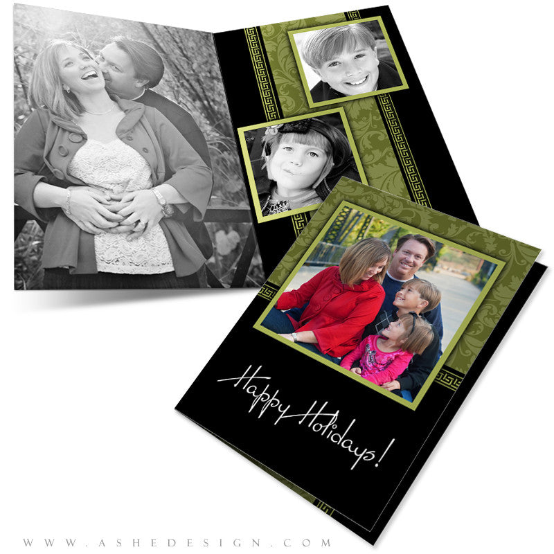 5x7 Folded Christmas Card - Sophisticated