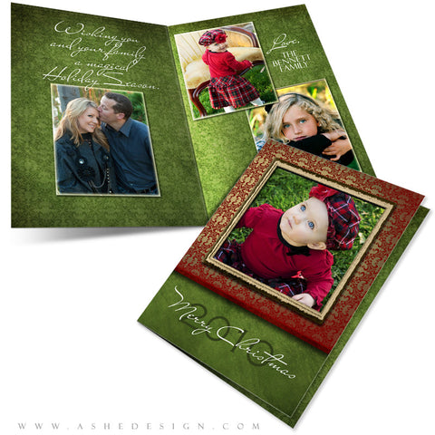 5x7 Folded Christmas Card - Velvet
