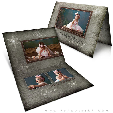 5x7 Folded Christmas Card - Yule Tide