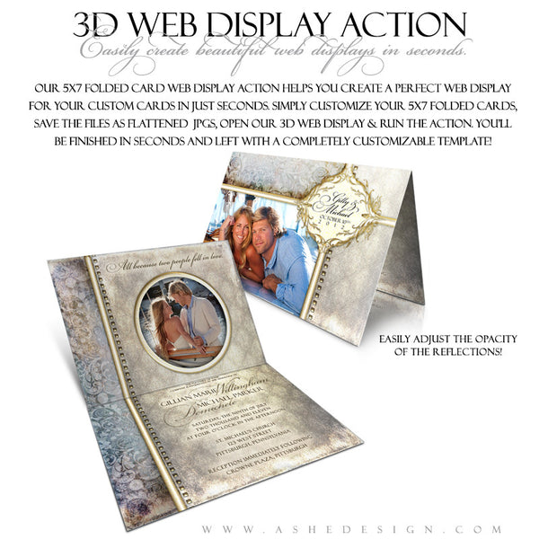 Ashe Design | Photoshop Action | 5x7 Folded Card 3D Mockup2